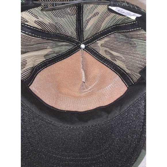 Vintage Challenger Cap PATCH Dean Saf T Bilt Tires Mesh Snapback CAMOUFLAGE USA - Picture 7 of 8